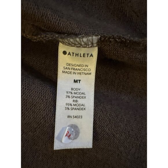 Athleta Pranayama Wrap Cardigan Modal/Spandex Blend Long Sleeve Size MT - Picture 4 of 7